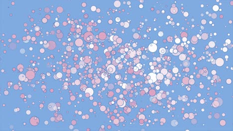 pink blue pastel small circles abstract motion background