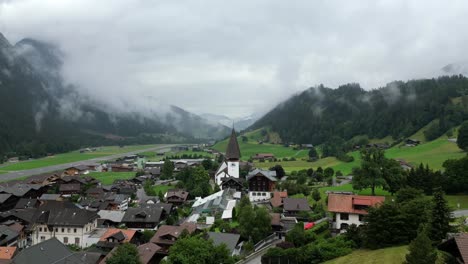 Pushing towards the Saanen Church, Bern, Switzerland - Beautiful Swiss landscape