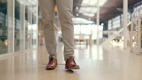 business, man walking and texting on smartphone