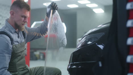 car wrapping and detailing process