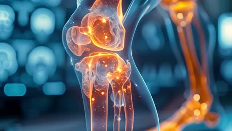 digital visualization of human skeletal anatomy and knee joint