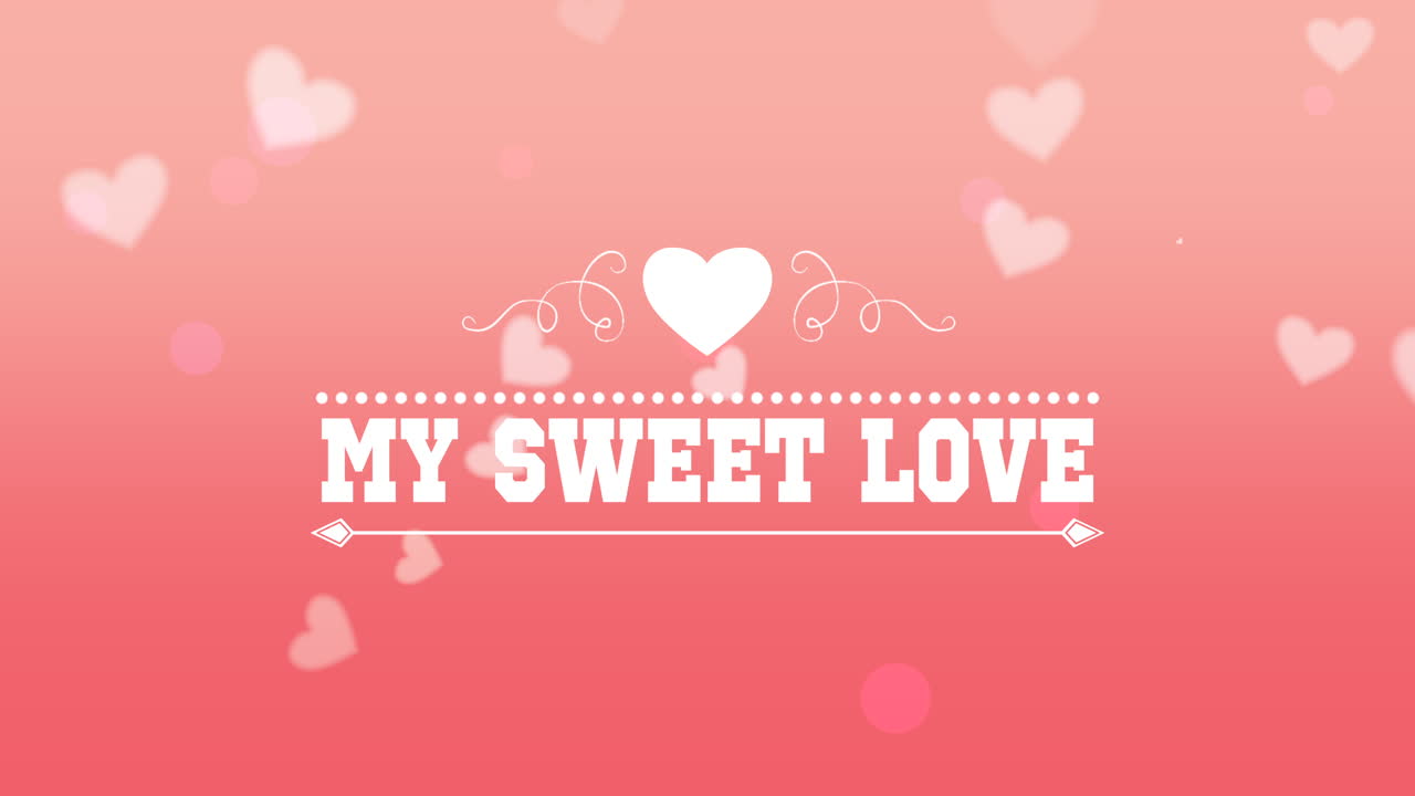 핑크 그라데이션에 하얀 마음을 날리는 내 달콤한 사랑