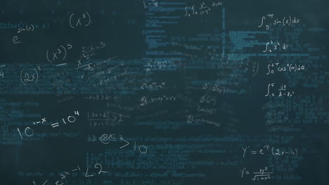 mathematical equations against data processing