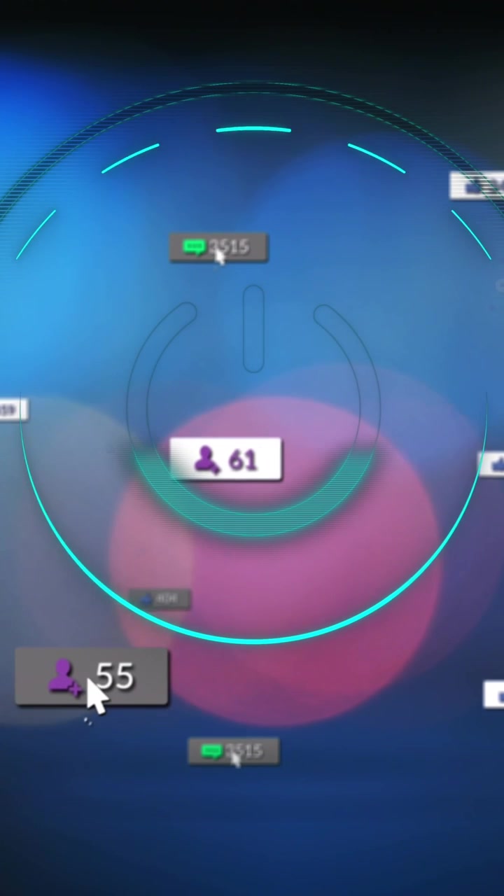 Animation of media icons over off button
