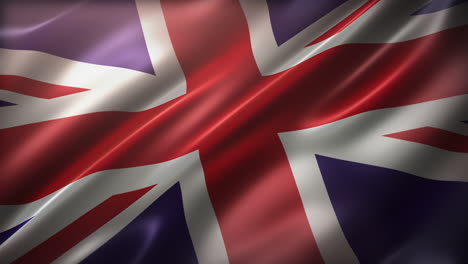 united kingdom national flag, high-angle, perspective view, with a cinematic look and feel