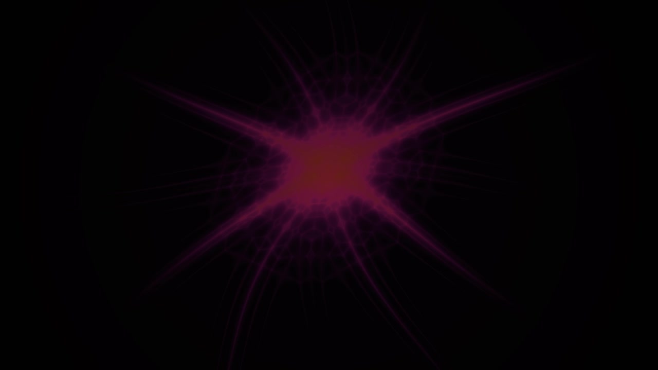 Abstract Pink Light Burst Expanding and Fading on Black Background