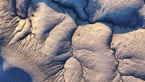 Terreno-Del-Cañón-Cerca-De-Hanksville,-Utah,-Vista-De-ángulo-Alto-De-Drones