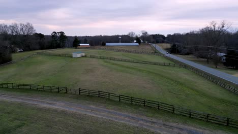 aerial of farm in clemmons north carolina