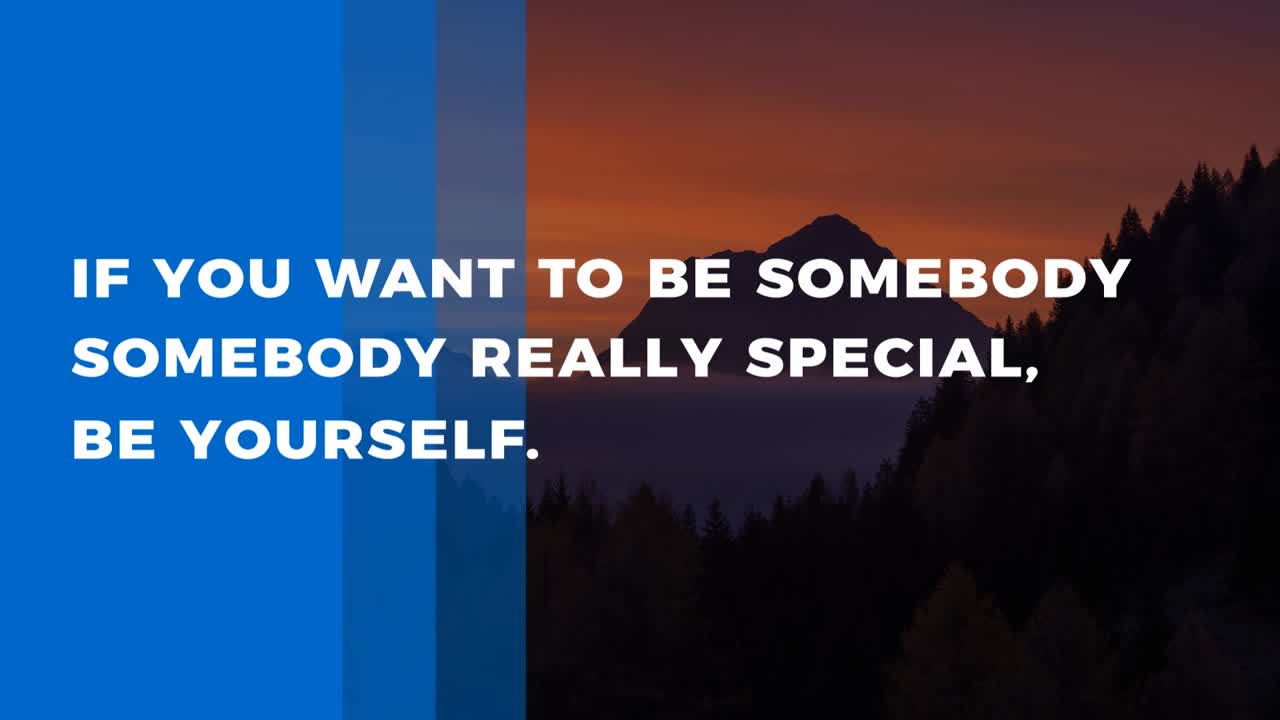 Volcanic Landscape Sunrise/Sunset and Minimalistic Animated Typography