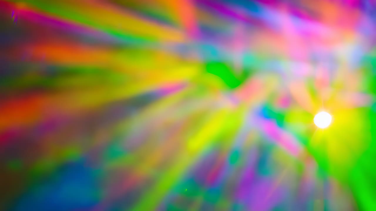 Abstract Colorful Light Show