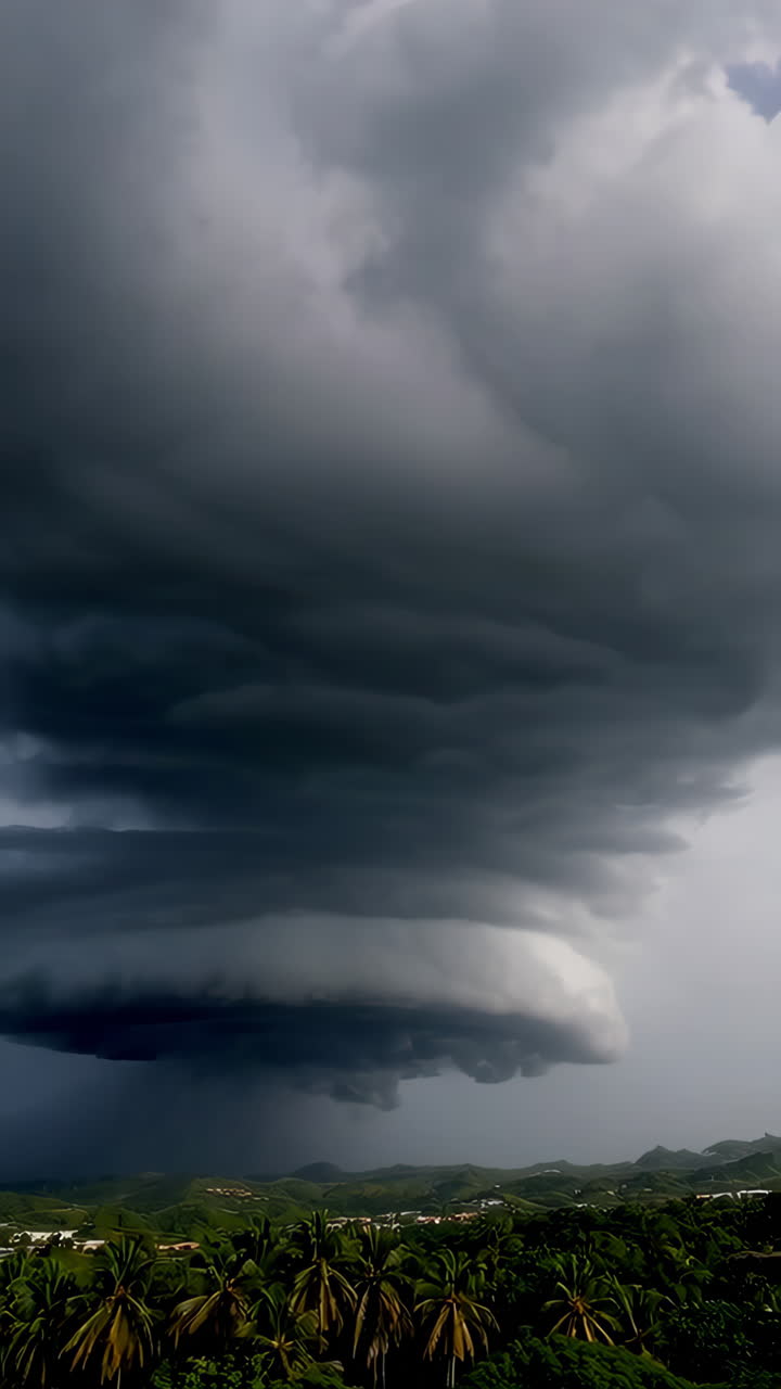 Dramatiske stormskyer
