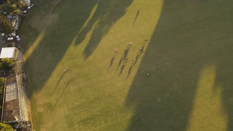 polo game at the argentine association of polo in buenos aires, overhead aerial