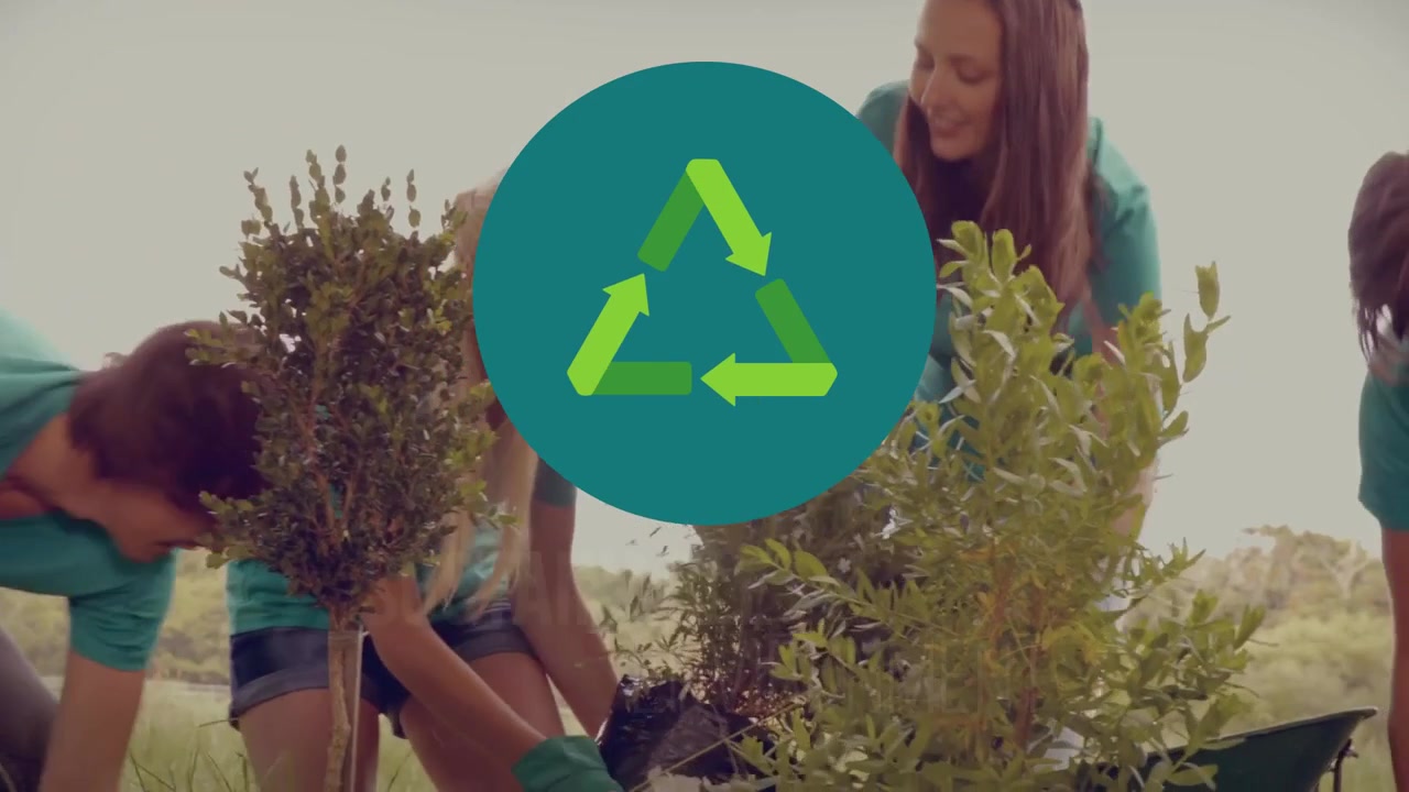 Animated Sustainability Icons and Environmental Concepts