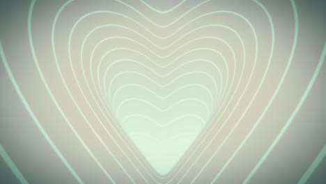 hearts tunnel of abstract loop turquoise