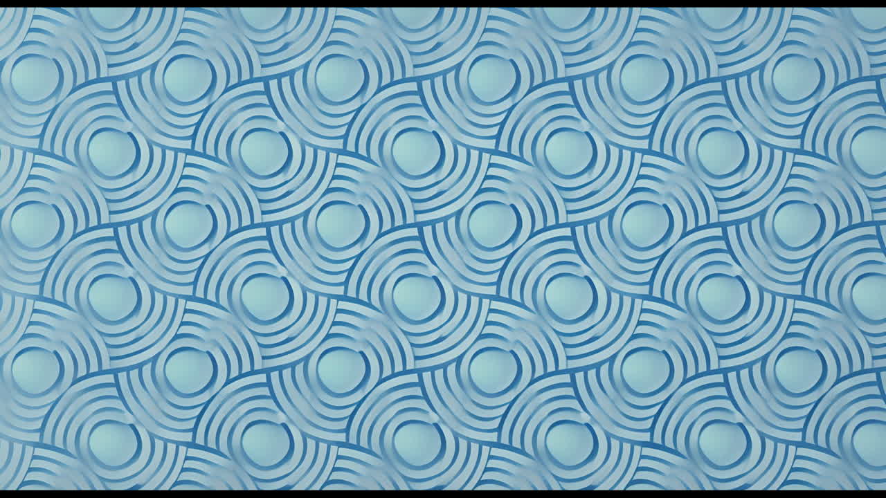 Abstract Blue Radiating Circle Pattern