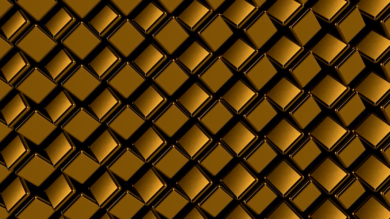 Abstract background with gold square. 3d rendering