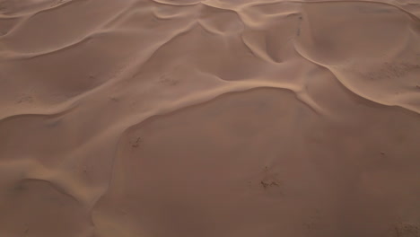 dunas de arena del desierto de gobi en mongolia al amanecer - toma aérea de un avión no tripulado
