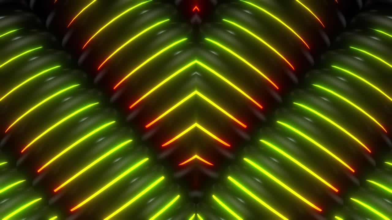 patrón geométrico de neón abstracto