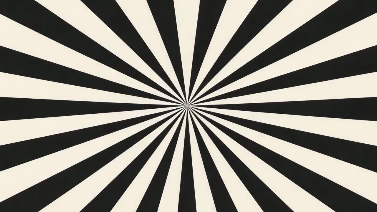 추상적인 검은색과 색의 방사형 패턴