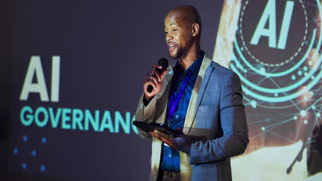 business conference presentation on ai governance