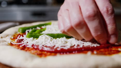 making pizza