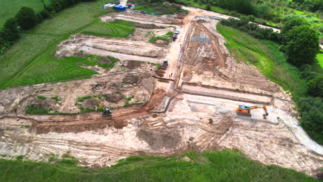 a new residential area is being developed next to an existing one