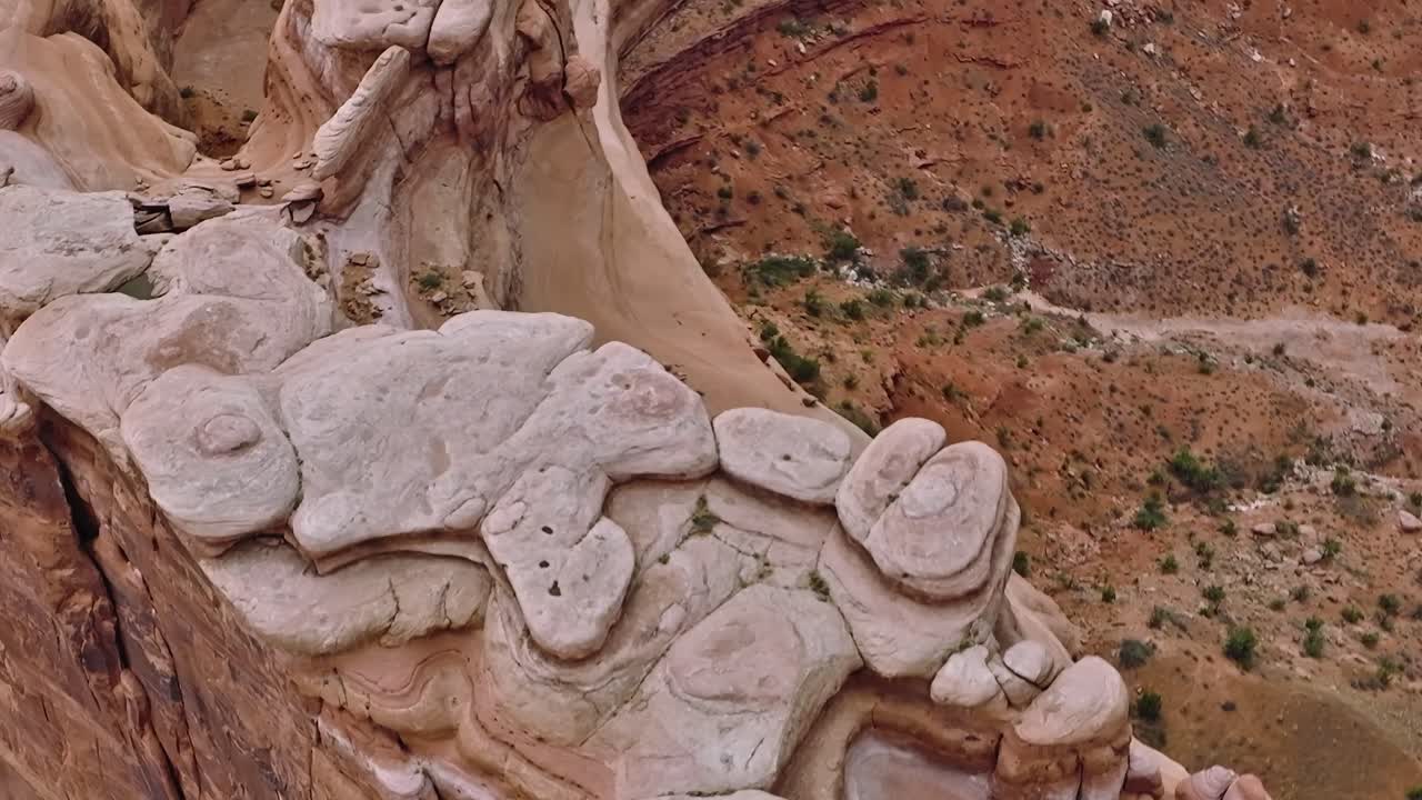 Panorami delle formazioni rocciose nella Moab Valley, Utah, durante le ore diurne