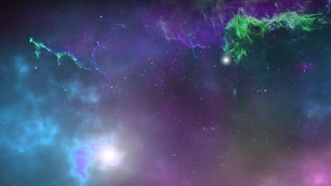 4k nebulosas y campos estelares en el espacio profundo