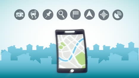 smartphone map application