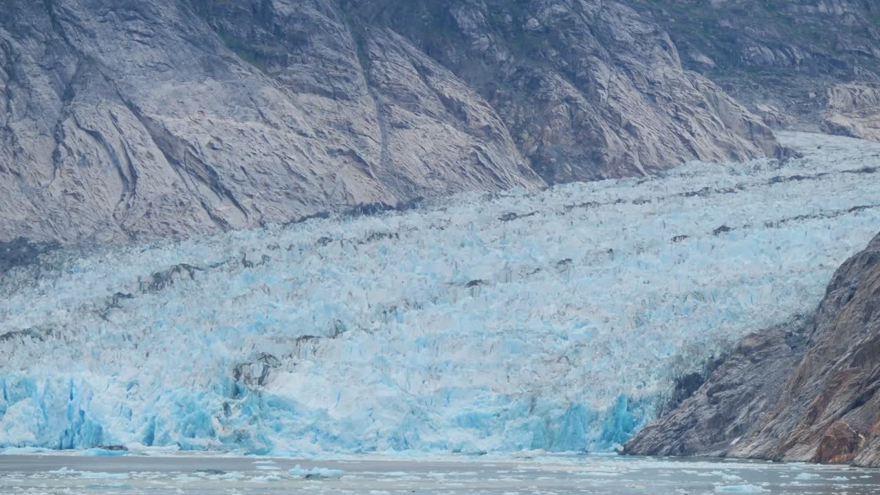 Otherworldly view of the Dawes glacier, Endicott Arm fjord, Alaska.