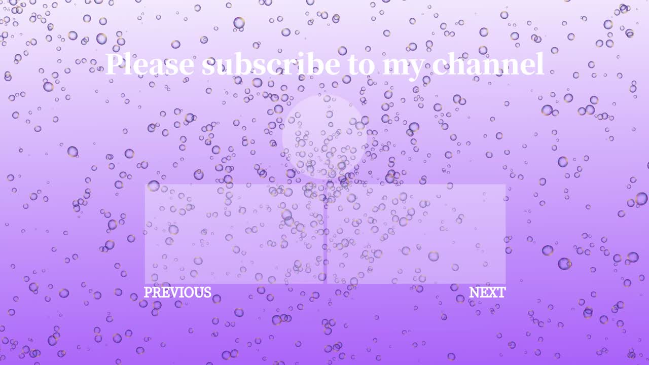 버블 시 엔드 카드 엔딩 스크린 모션 그래픽