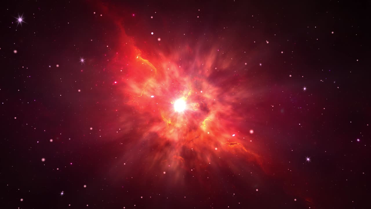 행성과 은하 과학 깊은 우주 별 4k 루프 애니메이션 배경