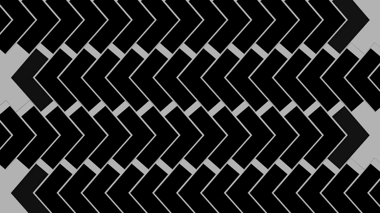 Dynamic Black and White Chevron Pattern Motion Graphics