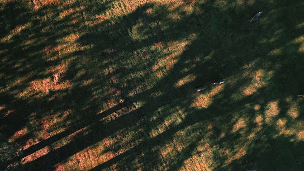 Aerial Topdown On Wymondham Cemetery Landscape In Wymondham, England