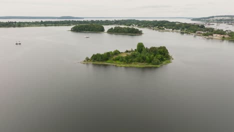 Aerial-view-of-private-island-in-New-England