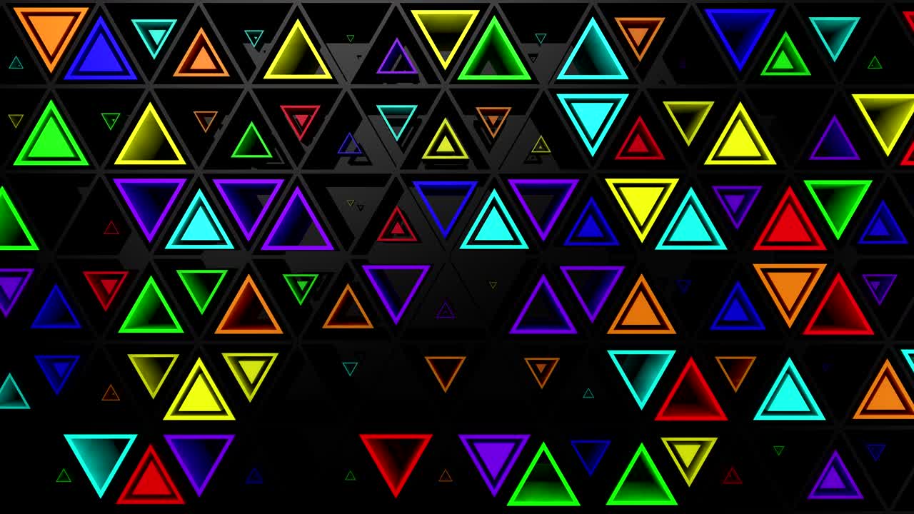 el fondo de los triángulos