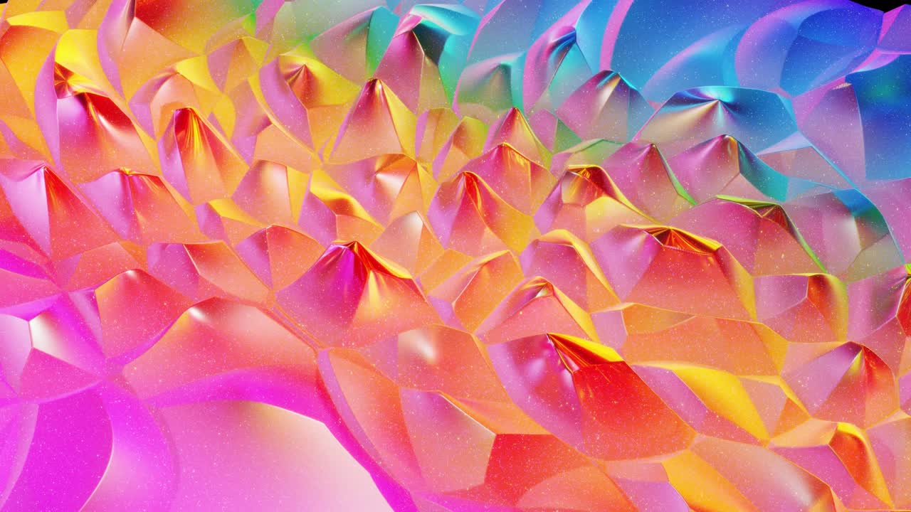 fondo abstracto en bucle. hermosa superficie ondulada iridescente de líquido con patrón, color de gradiente y ondas de flujo en él. arco iris brillante y fluido mate. bg creativo brillante con animación suave y suave.