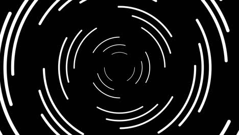 Abstract geometric white strokes, spiral rotating lines, computer generated background, 3D render background