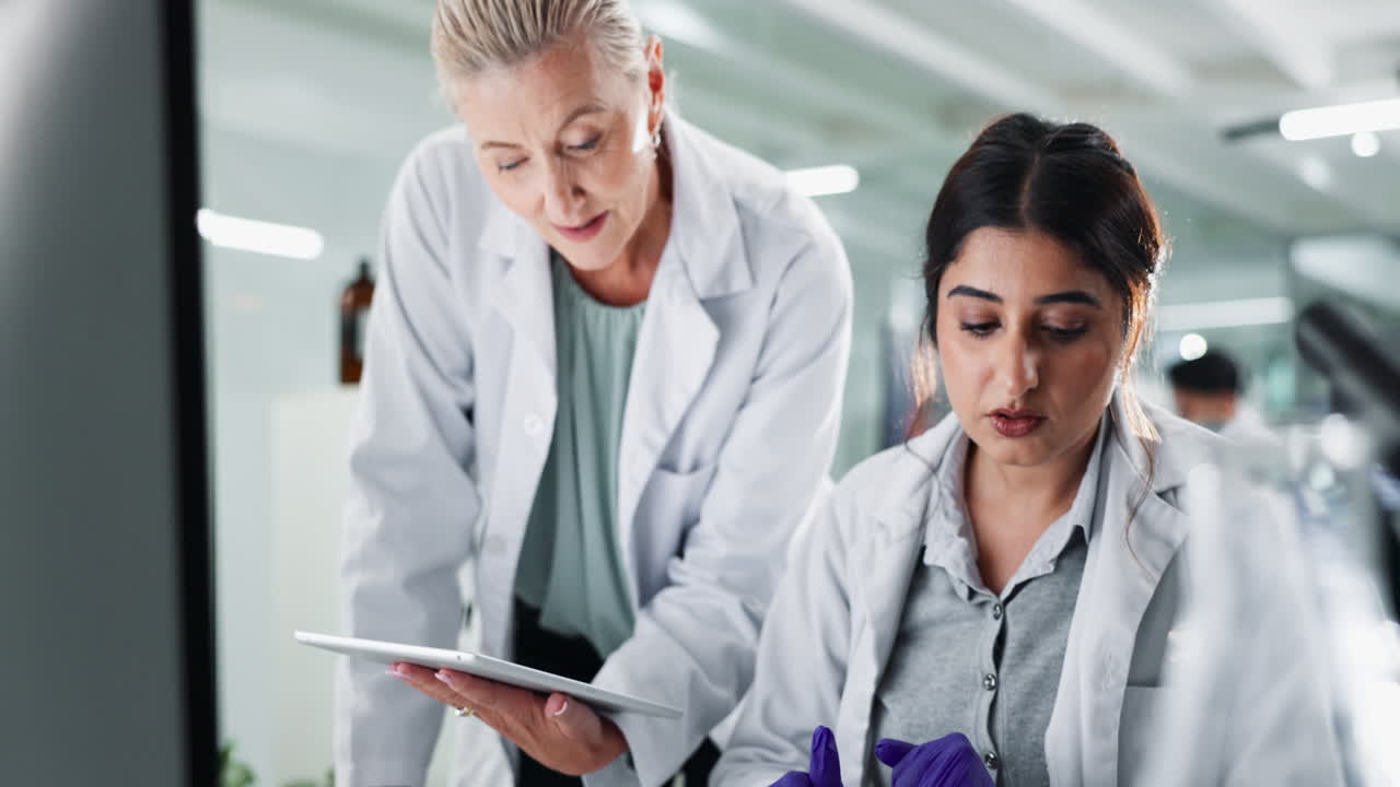 Scientists working in a lab