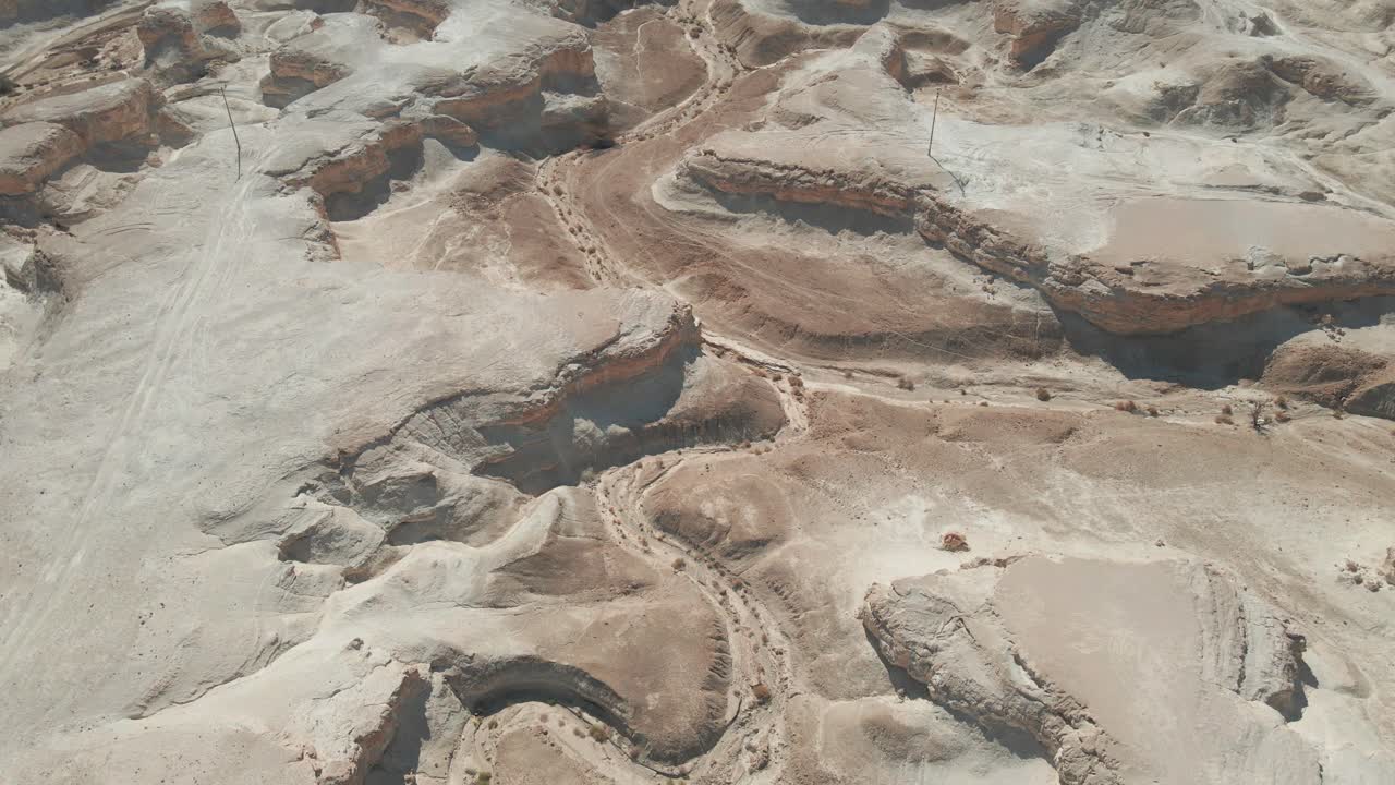 Ripresa aerea nel deserto