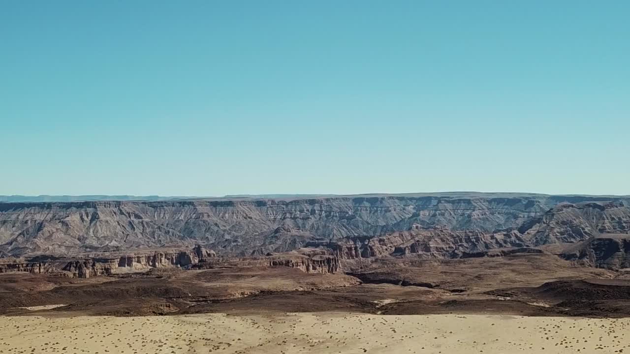 Fish River Canyon i Namibia, Afrika - Dronefoto fra luften