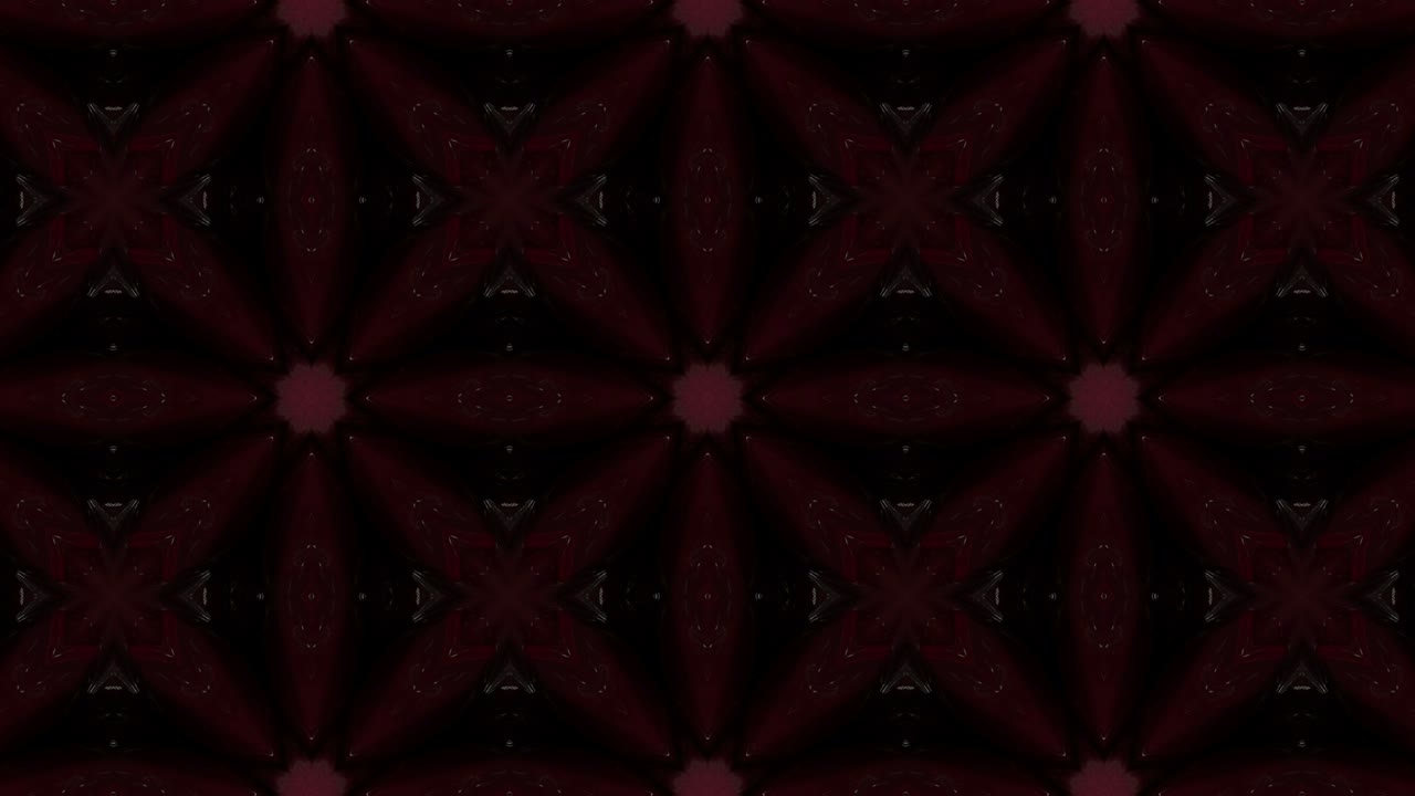 3d Looped Abstract ornate decorative background. Hypnotic kaleidoscope.
