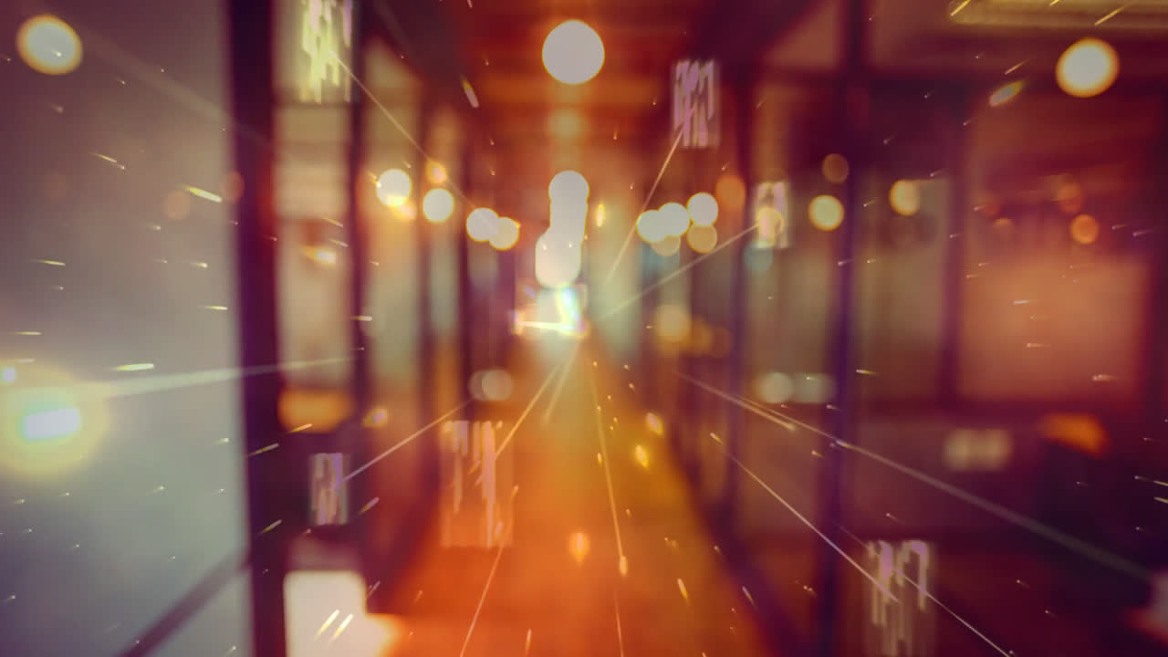 기업 사무실의 디지털 코드