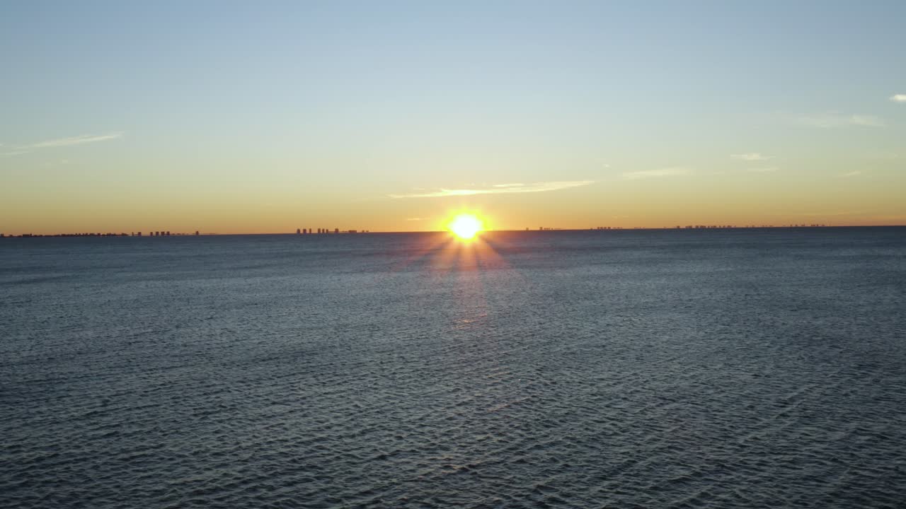 Sunrise over Fort Myers Florida from the Ocean