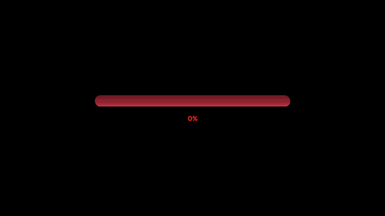 Animation colorful loading bar.