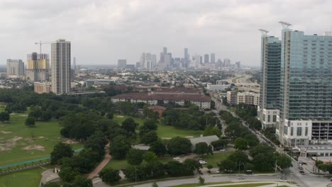 Drone-view-of-downtown-Houston-from-Third-Ward