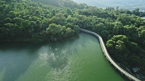 reservoir on the mountain