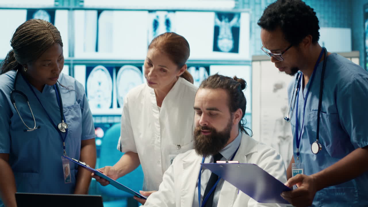 Medical Team Collaborating on Patient Care