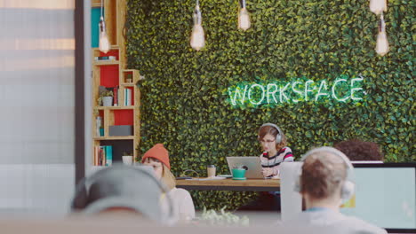oficina creativa, espacio de trabajo