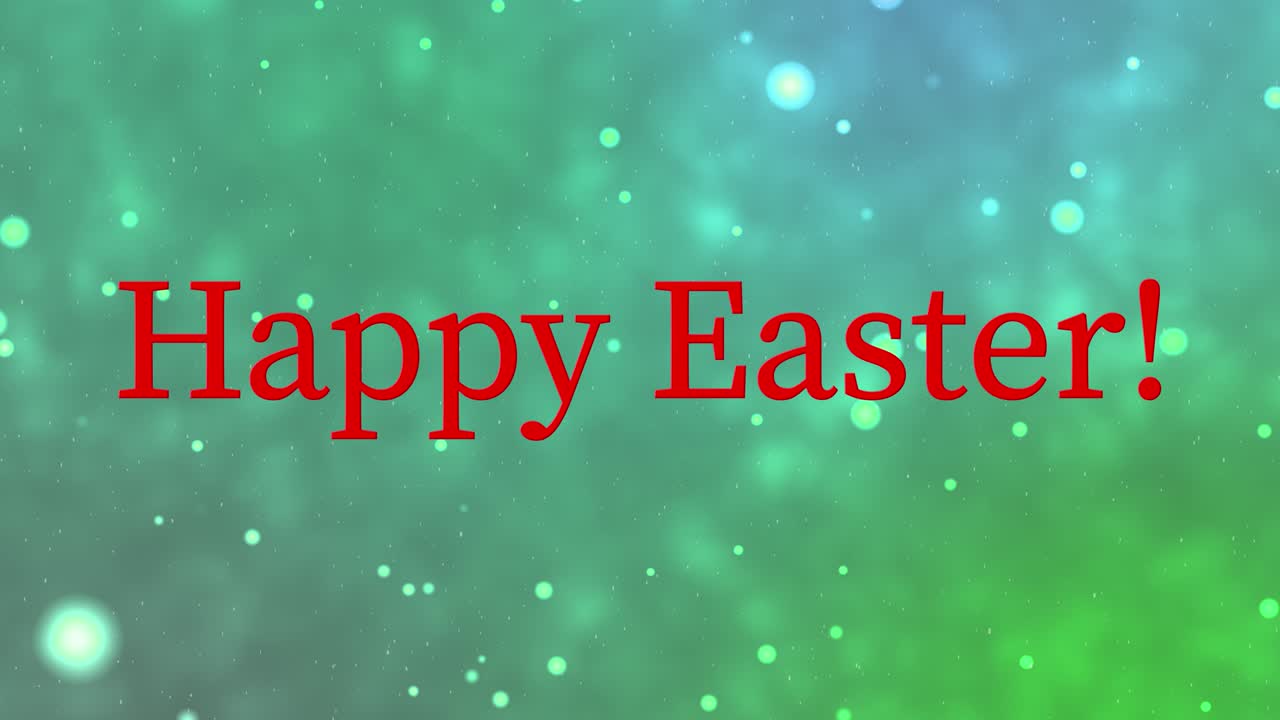 feliz evento de pascua texto animación gráficos en movimiento
